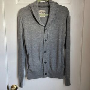 Allsaints cowl neck grey cardigan sweater